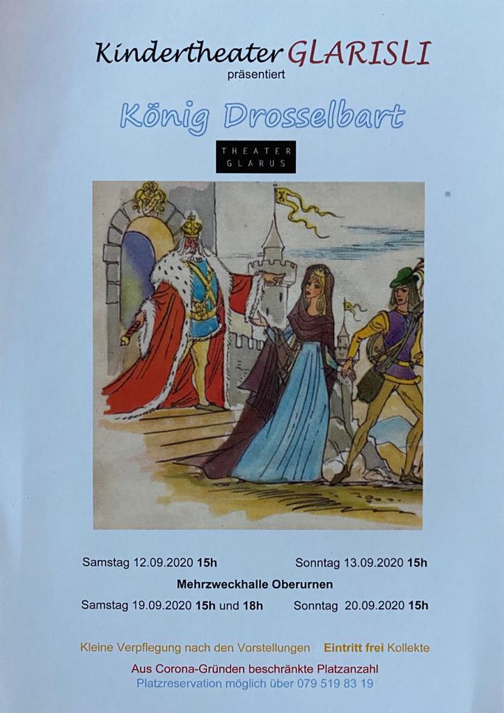 Plakat Produktion König Drosselbart 2020
